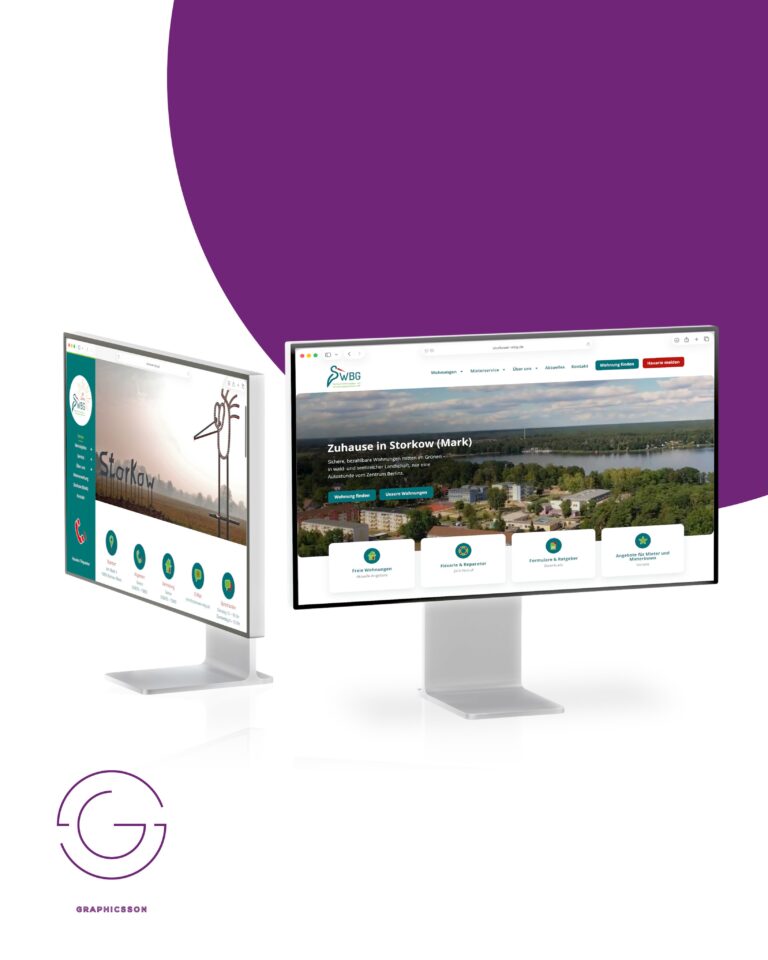 Barrierefrei ist kein Design-Stil. 

22 Uhr, das Wasser steht im Flur, und jemand sucht mit dem Handy die Havarie-Nummer. Da entscheidet sich, ob eine Website etwas taugt.

Für die Storkower WBG haben wir genau dafür neu gebaut: neue Optik, neue Struktur, barrierefrei und für KI-Suche optimiert.

Barrierefrei heißt nicht „Pflichtfeld abgehakt“. Es heißt Kontraste, die auch bei Sonne funktionieren. Textgrößen, die niemand vergrößern muss. Klare Wege. Bedienbar auch mit Tastatur oder Screenreader.

Die eigene Farbwelt ist geblieben und für Barrierefreiheit neu justiert. Dazu klare Typo-Hierarchie, viel Luft und echte Bilder aus Storkow. www.storkower-wbg.de

Wie zugänglich ist eigentlich deine Website? Wenn du es nicht sicher weißt, ist das schon die Antwort.

#GRAPHICSSON #ganzheitlichesDesign #Barrierefreiheit #Webdesign #Wohnungswirtschaft Storkow