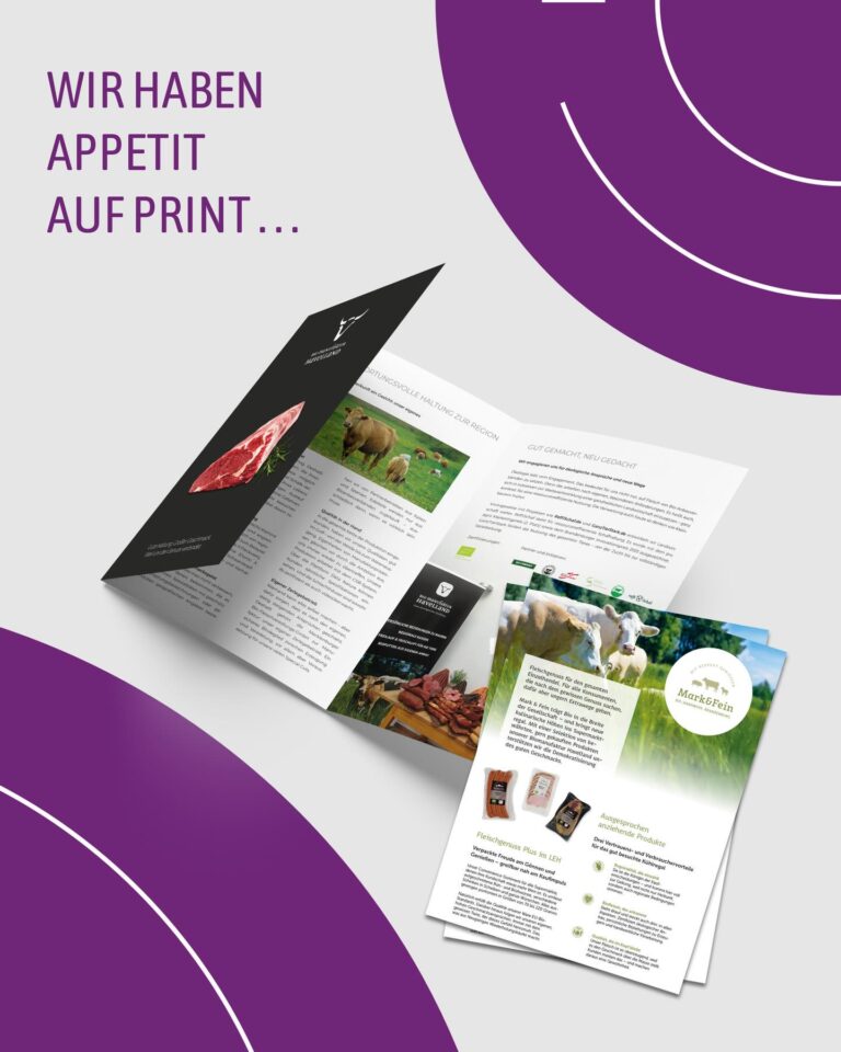 Für die Biomanufaktur Havelland und ihre Handelsmarke Mark & Fein haben wir ein tolles Verkaufsinstrument entwickelt: einen Flyer im A4-Format mit sechs Seiten plus separatem Einleger.

Warum dieses Format?
Sechs Seiten bieten Raum für Geschichte, Sortiment und Argumente – ohne zu erschlagen. Der Einleger ergänzt die Inhalte mit Fokus auf das LEH-Sortiment. Zusammen ein kompaktes Designpaket, das im Gespräch funktioniert und danach auf dem Schreibtisch liegen bleibt.

Print kann, was digital nicht kann: in der Hand bleiben, Wertigkeit zeigen, Vertrauen aufbauen. Besonders wenn Handwerk auf Handwerk trifft – Biomanufaktur auf Druckveredelung.

Das Ergebnis? Kann sich sehen lassen. So macht Printdesign Spaß.

Sie haben auch ein Produkt, das mehr verdient als ein PDF? Dann lassen Sie uns reden.

#graphicsson #gestaltungszentrale #printdesign #druckproduktt #konzeptunddesign #ohnekonzeptkeindesign #ohnedesignkeinunterschied